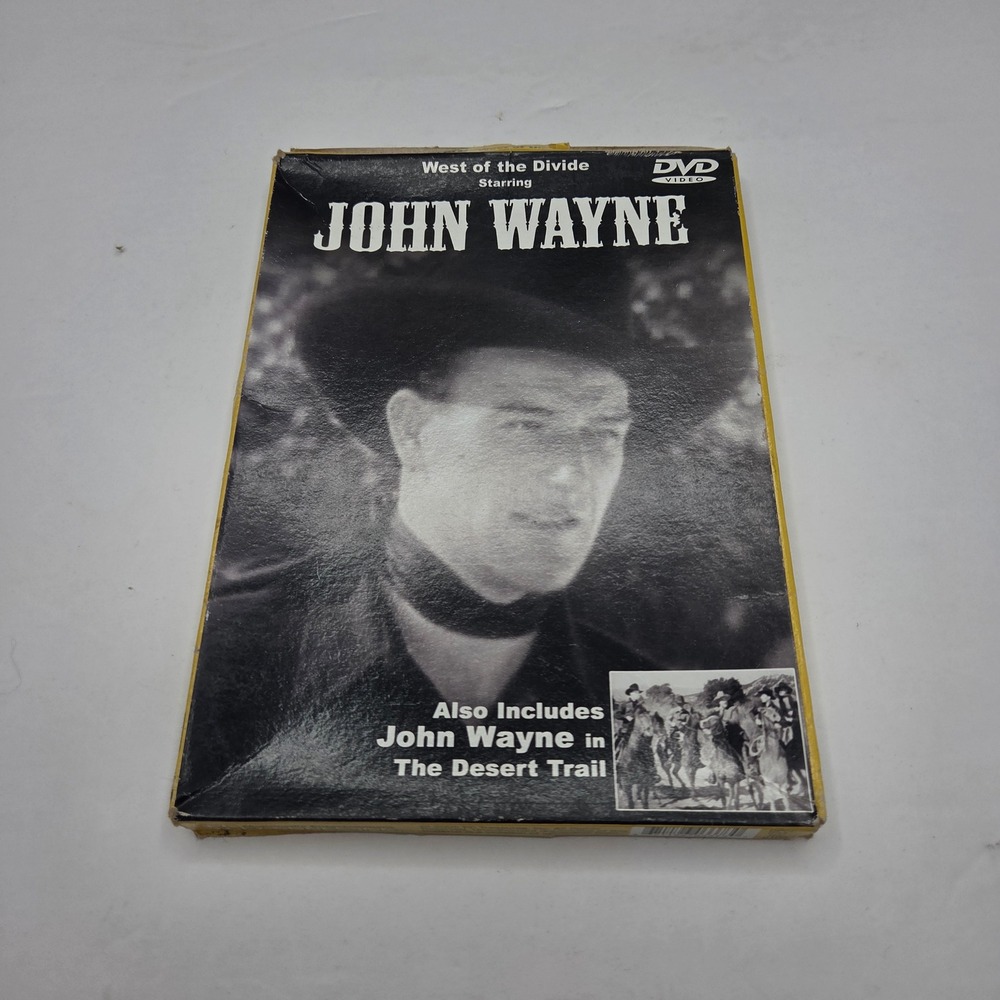 John Wayne DVD West of the Divide The Desert Trail Double Feature Western VTG